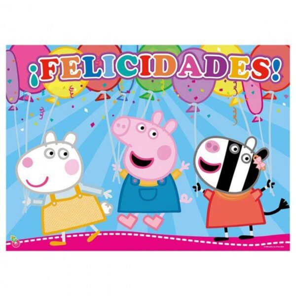 Peppa Pig piñata de cartón x 1 - Imagen 9