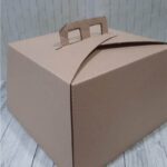 Caja  maletín para torta 25 x 25 x 15 cm
