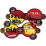 Cars Banderín estampado Feliz cumple