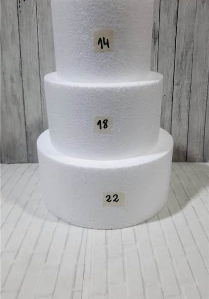 Disco de telgopol para torta falsa de 20 x 10 cm