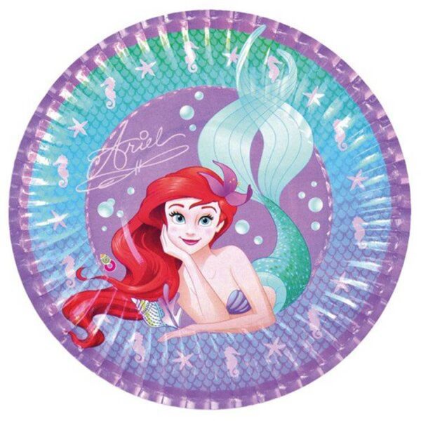 La Sirenita Ariel vasos de polipapel x 10 unidades - Imagen 8