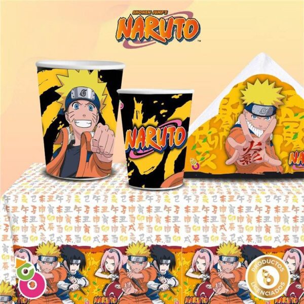 Naruto Bolsitas de papel estampadas con gliter x 8 u - Imagen 2