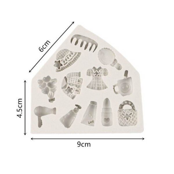 Molde de silicona para modelar accesorios de damas - Imagen 2