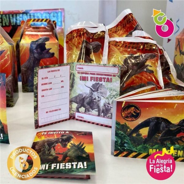 Jurassic World piñata de cartón x 1 - Imagen 2