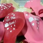 Globo de latex estampados con frase del día de la madre x 10 unidades