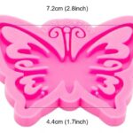 Molde de silicona redondo para modelar mariposa