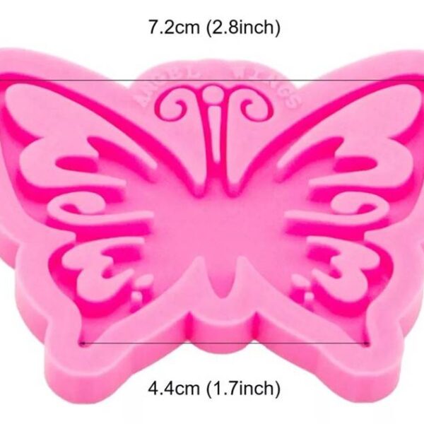 Molde de silicona redondo para modelar mariposa