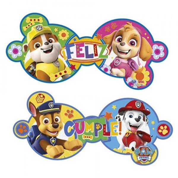 Patrulla canina servilletero estampado con 15 servilletas lisas blancas. - Imagen 6