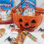 Calabaza golosinera plástica grande para Halloween