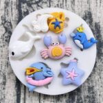 Molde de silicona para modelar animalitos del mar