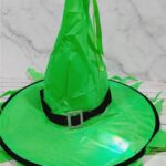 Gorro de bruja Halloween luminoso