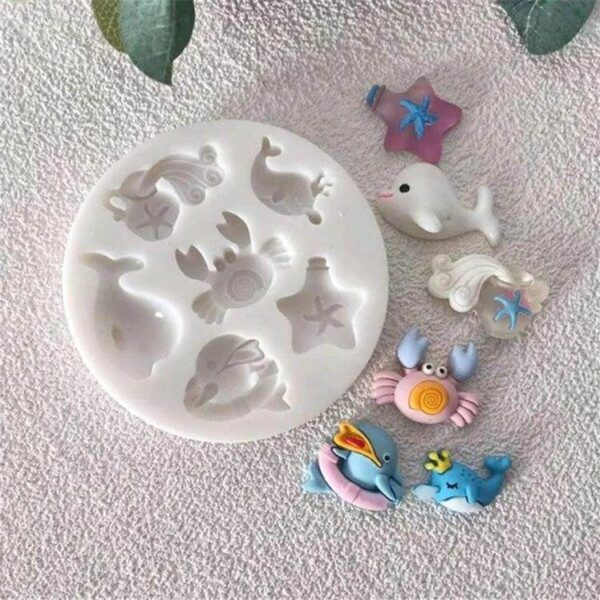 Molde de silicona para modelar animalitos del mar - Imagen 3