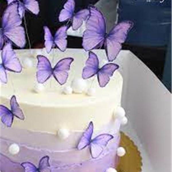 Mariposas comestibles en papel de arroz para decorar tortas M 2 - Imagen 7