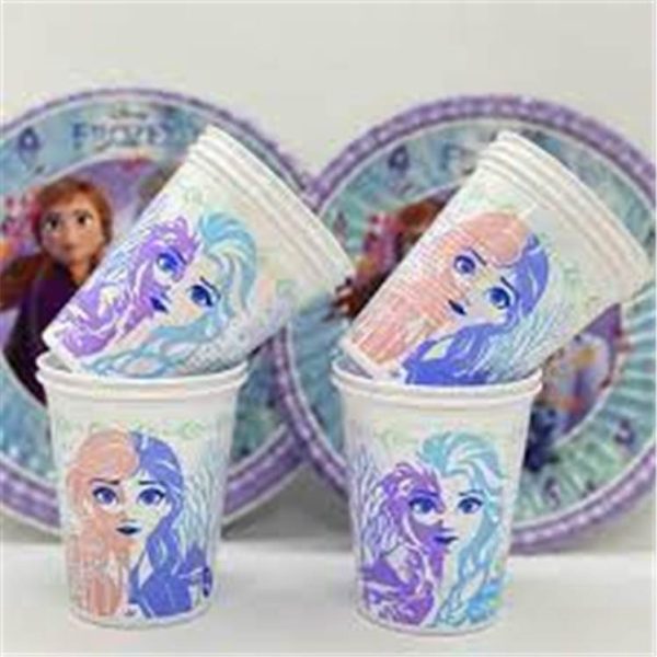 Frozen vasos estampados x 10 unidades