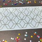 Stencil grande para decorar tortas  GEOMETRICO 1