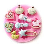 Molde de silicona para modelar accesorios de bebés