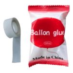 Cinta 100 puntos de silicona bifaz para pegar globos