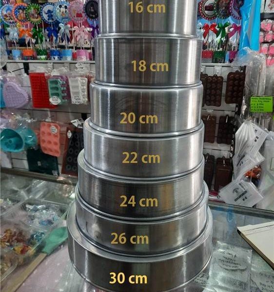 Molde de aluminio bizcochuelo de 18 cm de diámetro y 6 cm de alto