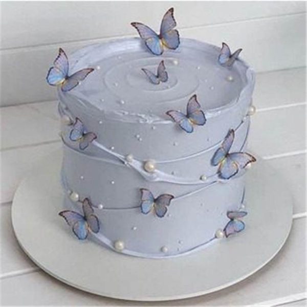 Mariposas comestibles en papel de arroz para decorar tortas M 2 - Imagen 4