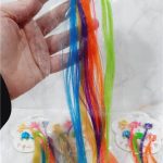 Mechitas de colores con brochecitos para el cabello set de 6 u