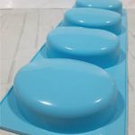Molde de silicona para jabon ovalado 4 cavidades