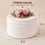 Disco de telgopol para torta falsa de 15 cm de alto y 24 cm de diametro
