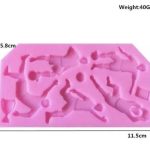 Molde de silicona para jugadores de fútbol