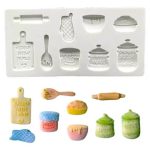 Molde de silicona para modelar elementos de cocina