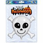 Globo metalizado Halloween calavera