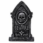 Lapida calavera Beware