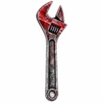 Llave inglesa ensangrentada