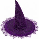 Gorro de bruja Halloween bruja con tela araña