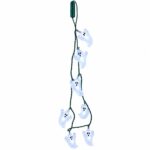 Guirnalda de luces frias blanca tipo collar fantasmita de 8 luces
