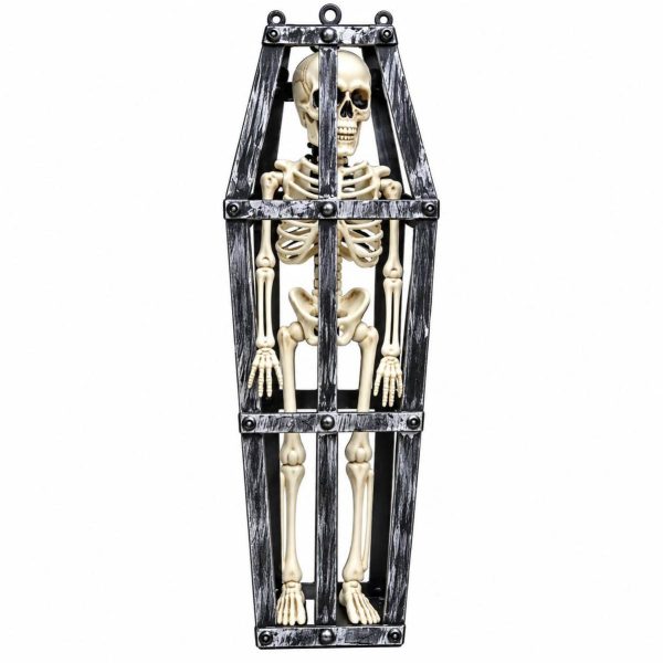 Adorno colgante plástico esqueleto 40 cm  duplicado