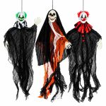 Muñeco colgante payaso con mano luz sonido 70 cm FM 949 25 4
